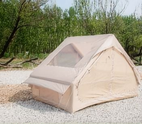 Tienda de Campaña Inflable de 6.3 Pies, Oxford de Alta Densidad, Impermeable, PVC Resistente, Resistente al Viento, Cómoda para Campamentos Familiares
