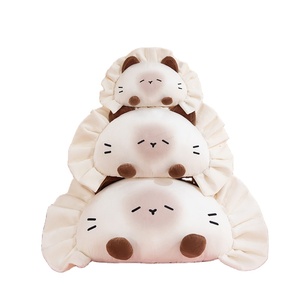 Peluche Gyoza Chat Réaliste de Qualité Supérieure, Jouet en Peluche Rond en Forme de Ravioli pour Enfants, Cadeau d'Anniversaire, Prix de Gros Expert - Product Image 1