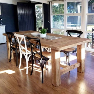 Chất lượng cao giá rẻ nóng bán sang trọng cổ điển hộ gia đình hàng đầu lớp nhà hàng cổ bàn ăn hàng đầu rắn tấm gỗ - Product Image 4