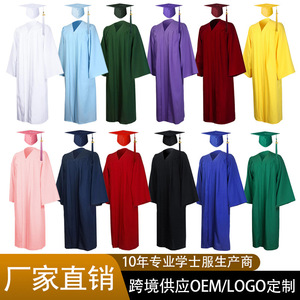 Jing Zherui Graduation Gown <b>Set</b> Adult Unisex Woven Fabric With Label And Tags For High School University Master <b>Doctor</b> Degree - Product Image 5