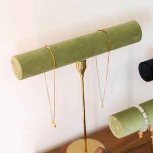 Porte-<span class=keywords><strong>bijoux</strong></span> en métal doré-Porte-bracelet et collier en velours-Présentoir de boutique <span class=keywords><strong>Pro</strong></span> - Store Counter Decor - Product Image 6