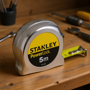 Stanley PowerLock Tape Measure 5m Steel Blade Measuring <b>Tool</b> - Product Image 3