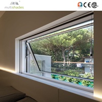 Fenêtre à auvent moderne en aluminium multicolores, directement de l'usine, avec persienne, quincaillerie chinoise de qualité supérieure pour villa, fonctionnement fluide