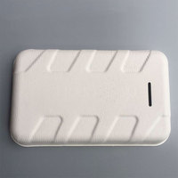 Support de téléphone portable en pulpe blanche pressée à froid, écologique, avec doublure intérieure en pulpe biodégradable