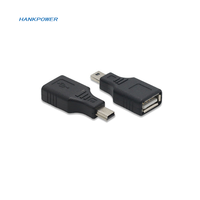 Adaptador USB a hembra a Mini USB macho OTG para coche AUX MP3 MP4 tabletas teléfonos U-Disk conector de datos