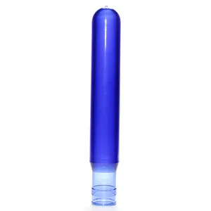 800g blaues transparentes Plastik glas 55mm Hals 5 Gallonen Wasser flasche Pet Preforms