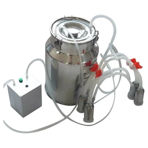 Máquina de Ordeño Eléctrica Recargable de 12V con Motor y Batería, para Vacas y Cabras, con Cubeta/Tanque de 7L y 14L - Product Image 1