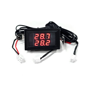 ZFX-903 Thông Minh Kỹ Thuật Số Màn hình lớn dẫn nhiệt kế độ chính xác cao không thấm nước NTC kim loại thăm dò DC 12V bể cá refrigeratorindoor - Product Image 3