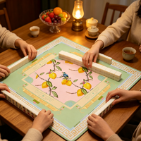Tapis de Mahjong Américain Ultime en Gros, en Stock, Absorbant l'Eau, Antidérapant et Silencieux pour Tables de Jeu à Domicile