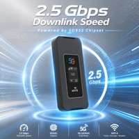 Routeur MiFi portable 5G M8A Qualcomm X55 WiFi6 double bande débloqué, point d'accès 5G avec emplacement pour carte SIM, batterie de 8000 mAh