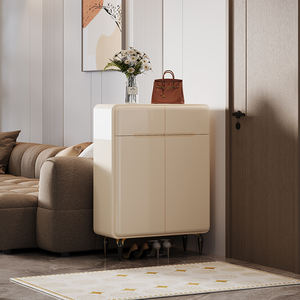 <span class=keywords><strong>Meuble</strong></span> à chaussures convertible contemporain pour salon avec tiroir à fermeture douce, en bois écologique - Product Image 3