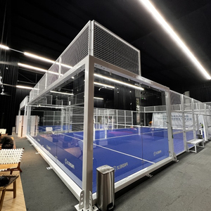 2024 Équipement de court de tennis panoramique Padel <span class=keywords><strong>Nice</strong></span> Design Populaire en Italie Koweït Qatar Arabie Saoudite Chili - Product Image 1
