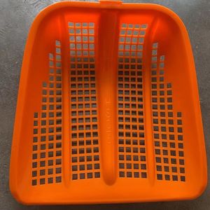 Pelle à maïs en plastique orange, grande taille, épaissie et ajourée, pour le séchage du sol, du maïs et des arachides - Product Image 1