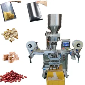 Automatic 4 Sides Sealing Double Packing Film Pistachio Bean Particles Coffee Powder Granules Sachet Packaging Machine