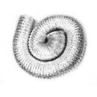 Conduit flexible en aluminium à double couche de 10 pouces personnalisé pour l'industrie, vente directe des fabricants de climatisation