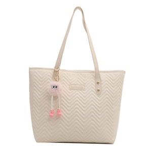 Work-Friendly Handbag 2026 Spring New Korean Style Women's PU Polyester Shoulder <b>Underarm</b> Tote <b>Bag</b> Versatile Trendy - Product Image 6