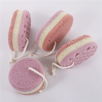 Éponges exfoliantes pour le corps, éponges de bain, éponges en mousse de loofah pour le spa, réutilisables