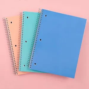 Custom School Student Composition Refill Spiral Subject College Ruled Notebook Journal With 3 hole