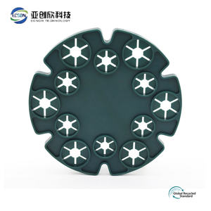 Pilar de flores de disco de bambú verde para MARCO DE pérgola de jardinería estante fijo para plantas con bandeja de tubería de acero recubierta de plástico forma de <span class=keywords><strong>piedra</strong></span> de azulejo - Product Image 5