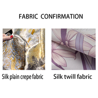 Fabricant de hijabs en soie de qualité supérieure, impression double face, 14 mm, 90x90 cm, écharpe en soie véritable personnalisée