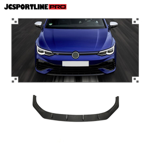 Séparateur de lèvre avant en Fiber de carbone MK8 <span class=keywords><strong>R</strong></span> pour VW <span class=keywords><strong>Golf</strong></span> <span class=keywords><strong>R</strong></span> MK8 Hatchback 4 portes 2021-<span class=keywords><strong>2022</strong></span> - Product Image 1