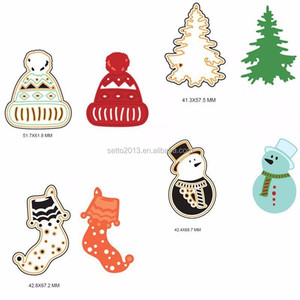 Décorations de Noël personnalisées matrices de dé<span class=keywords><strong>coupe</strong></span> gravure chimique découpes en métal pour Scrapbooking fabrication de cartes - Product Image 4