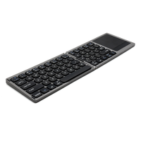 Clavier tactile pliable multi-appareils TouchGoal FK328T en plastique avec pavé tactile pour ordinateur portable, tablette et smartphone
