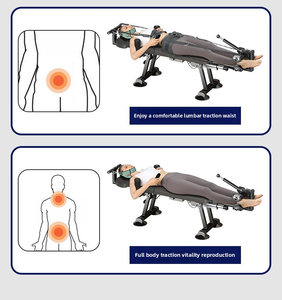 Appareil d'étirement électrique TOPTONS Banc d'entraînement des jambes pour la décompression orthopédique de la colonne vertébrale cervicale lombaire Lit de traction relaxant - Product Image 6