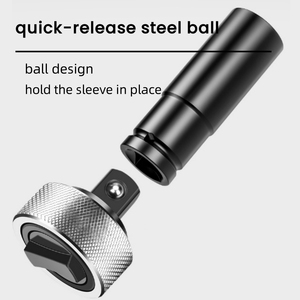 Mini clé à molette 3 pièces 1/4 ''3/8'' 1/2 ''avec cliquet de paume à surface moletée pour les travaux à zone étroite - Product Image 5