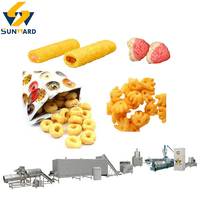 Extrudeuse à double vis pour la production de snacks en granulés de 100 à 150 kg/h, machine de production de snacks en forme de coussin de maïs, usine de bâtonnets de maïs
