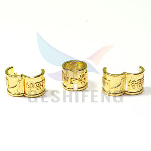 Geshifeng 8Mm Binnenmaat Koperen Materiaal Gouden Print Open Duif Poot Ringen Vogel Voet <span class=keywords><strong>Ring</strong></span> - Product Image 2