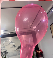 Huaien Factory 32-inch kristalkleurige langehals natuurlijke latex ballonnen grote animatie latex ballen voor nieuwjaarsdecoraties
