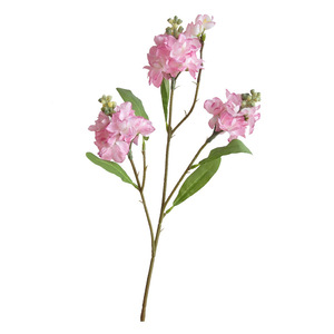 Violetta Artificiale a 3 Rami - Fiori Finti per Decorazioni Domestiche in Stile Cinese Moderno e Allestimenti per Corridoi Nuziali - Product Image 5