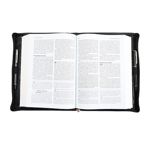 Couverture de Bible de Style nostalgique en cuir PU de haute qualité pour hommes couverture de Bible en cuir transportant le sac de Bibles d'église avec poignées - Product Image 4