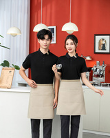 Tablier personnalisé de salon JJ B01 avec logo personnalisé pour restaurant Jxkrs