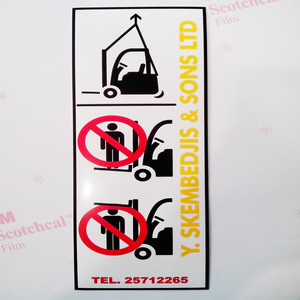 Adesivi in Vinile per Macchinari Edili con Stampa Serigrafica, Resistenti alle Intemperie e ai Raggi UV, per Escavatori e Bulldozer - Product Image 4