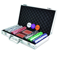 Chip Chips Professional Factory 300 Chip Dice Style Poker Set In Aluminum Case 11.5 Gram Poker Chips