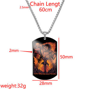 Collar <span class=keywords><strong>de</strong></span> Anime Ataque a <span class=keywords><strong>los</strong></span> <span class=keywords><strong>Titanes</strong></span>, Collar con Colgante <span class=keywords><strong>de</strong></span> Acero Inoxidable <span class=keywords><strong>de</strong></span> Moda, Accesorios <span class=keywords><strong>de</strong></span> Joyería <span class=keywords><strong>de</strong></span> Cómics para Hombres y Mujeres - Product Image 6