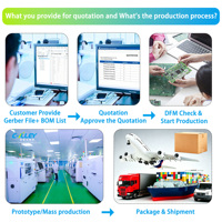 Placa PCB PCBA para Refrigerador C-Alley con Circuito Integrado de Decodificación y Clonación de Programas, Grosor de Cobre de 1 oz, Garantía de Calidad