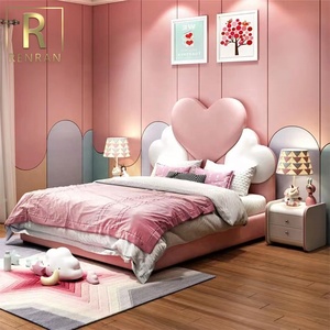 Set Camera da Letto di Lusso in Legno e Pelle Formato King/Queen, Mobili da <span class=keywords><strong>Principessa</strong></span> per Ragazze e Bambine - Product Image 5