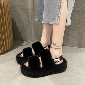 Nuove Ciabatte Morbide da Commercio Estero 2022, <span class=keywords><strong>Scarpe</strong></span> da Donna Europee e Americane di Grandi Dimensioni, Fornitura Transfrontaliera, Modello con Cinturino Posteriore per Casa - Product Image 3
