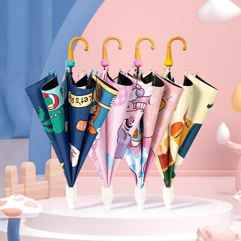 Custom Kids Umbrella Rainproof with Cartoon