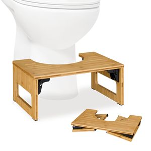 Складной бамбуковый табурет для унитаза - Product Image 1
