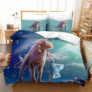Literie Zodiaque Constellation 3D 12 Draps de <span class=keywords><strong>lit</strong></span> pour décoration de chambre à coucher - Product Image 5