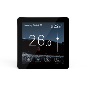 Thermostat intelligent tactile couleur pour chauffage au sol hydraulique, compatible Zigbee WiFi et application Tuya - Product Image 2