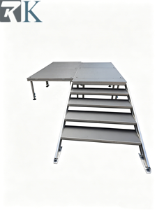 Heavy Duty Portable Aluminum Insert-Leg Stage Deck Anti-Slip <b>Platform</b> for Weddings Concerts Events - Product Image 2