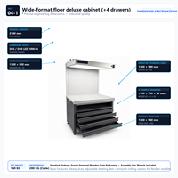 Cabine d'évaluation des couleurs grand format sur pied ISO 3664 D65 D50 à 4 tiroirs pour l'impression et l'association des couleurs textiles