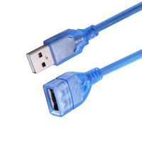 Câble d'extension USB 1.5 mâle à femelle bleu 3.0 M Câble d'extension USB3.0 AM à USB3.0 AF M/F Câble d'extension de transfert de données
