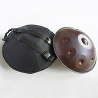 SUCCESS Colorful Brown & Black Handpan Percussion Instruments With Musical Scale