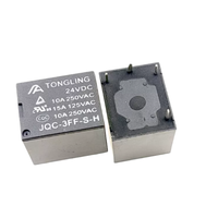Relais électromagnétique micro JQC-3FF-S-Z DC 5V / 12V / 18V / 24V 10A pour carte de circuit imprimé T73C, alimentation 4 broches 5 broches